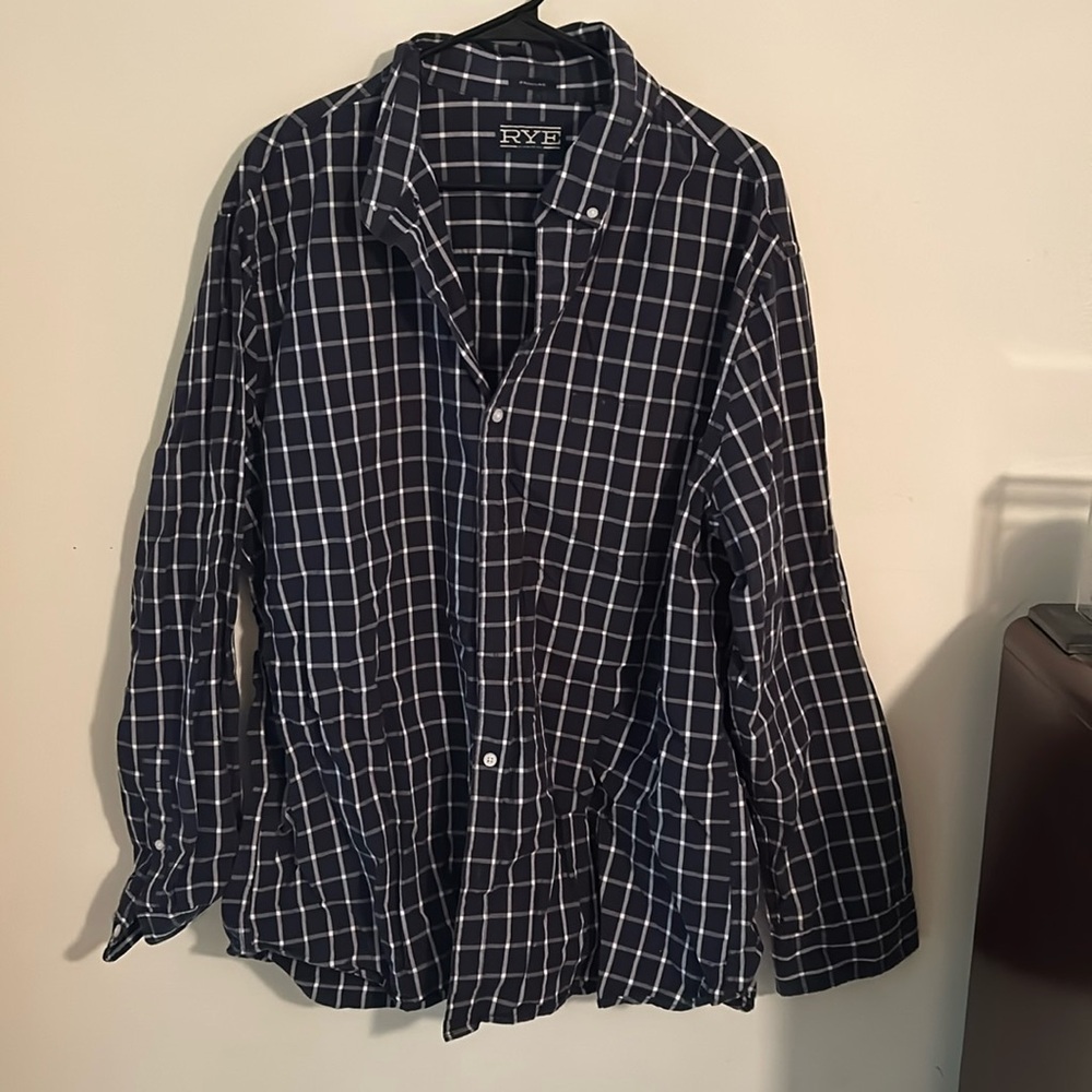 Men’s XXL Rye Navy button down